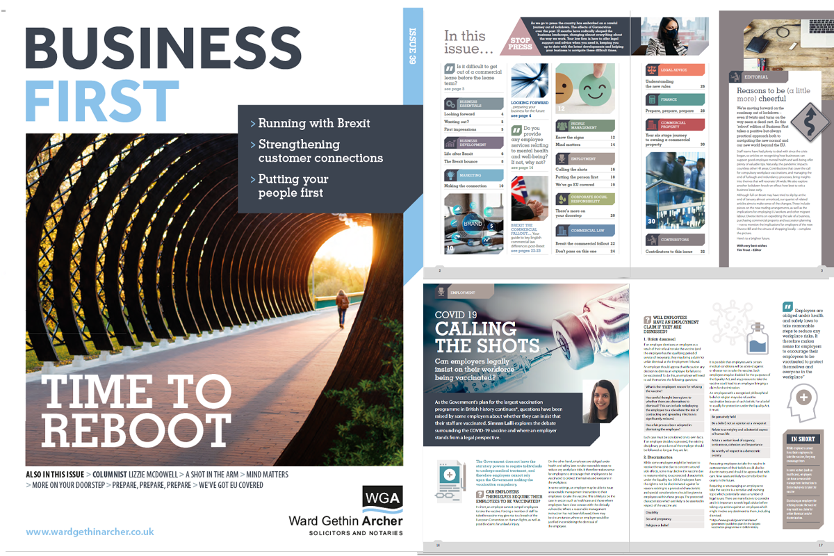 Business First - April 2021 Image