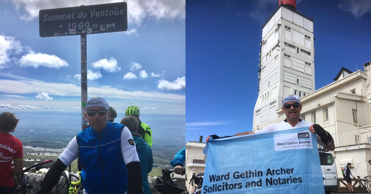 John's Mont Ventoux assent Image